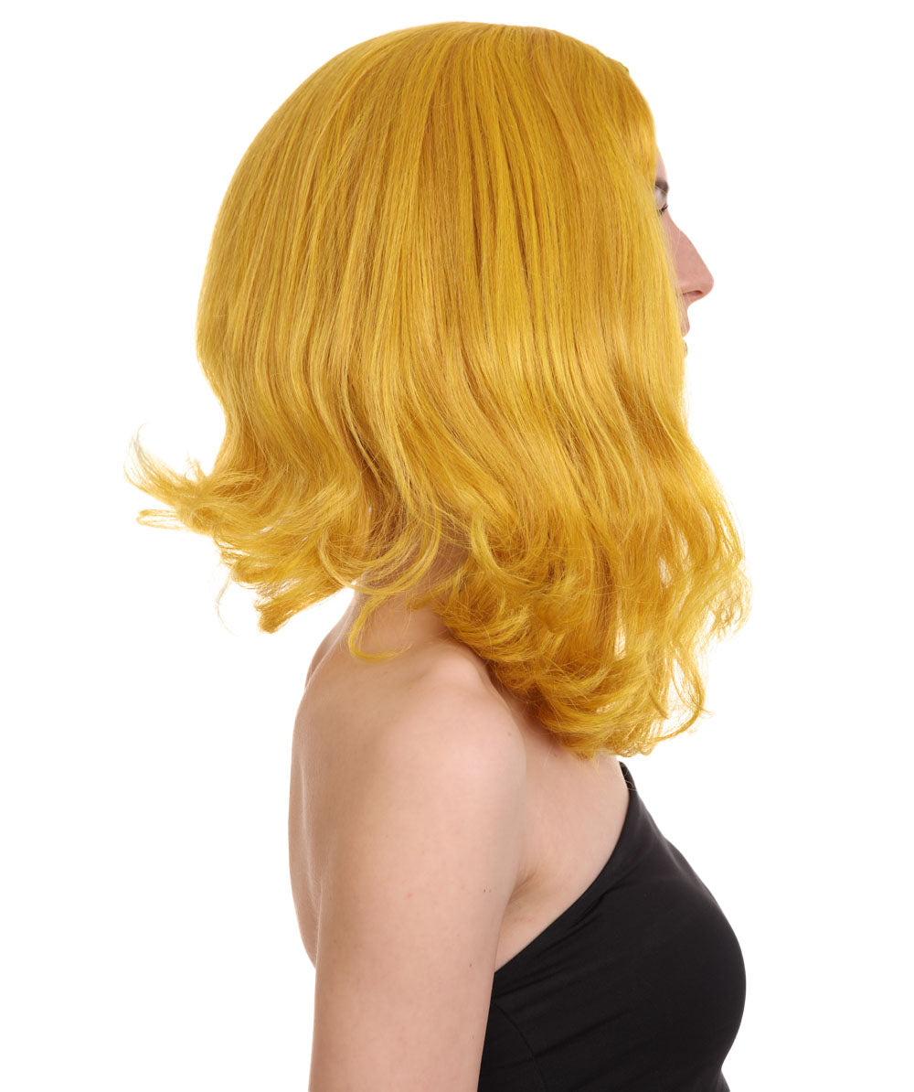 Wigs2you ハロウィン パーティー プレミアム レディース H-1292 着けやすい 快適なフィット感 ゴールド ページボーイ ウィッグ