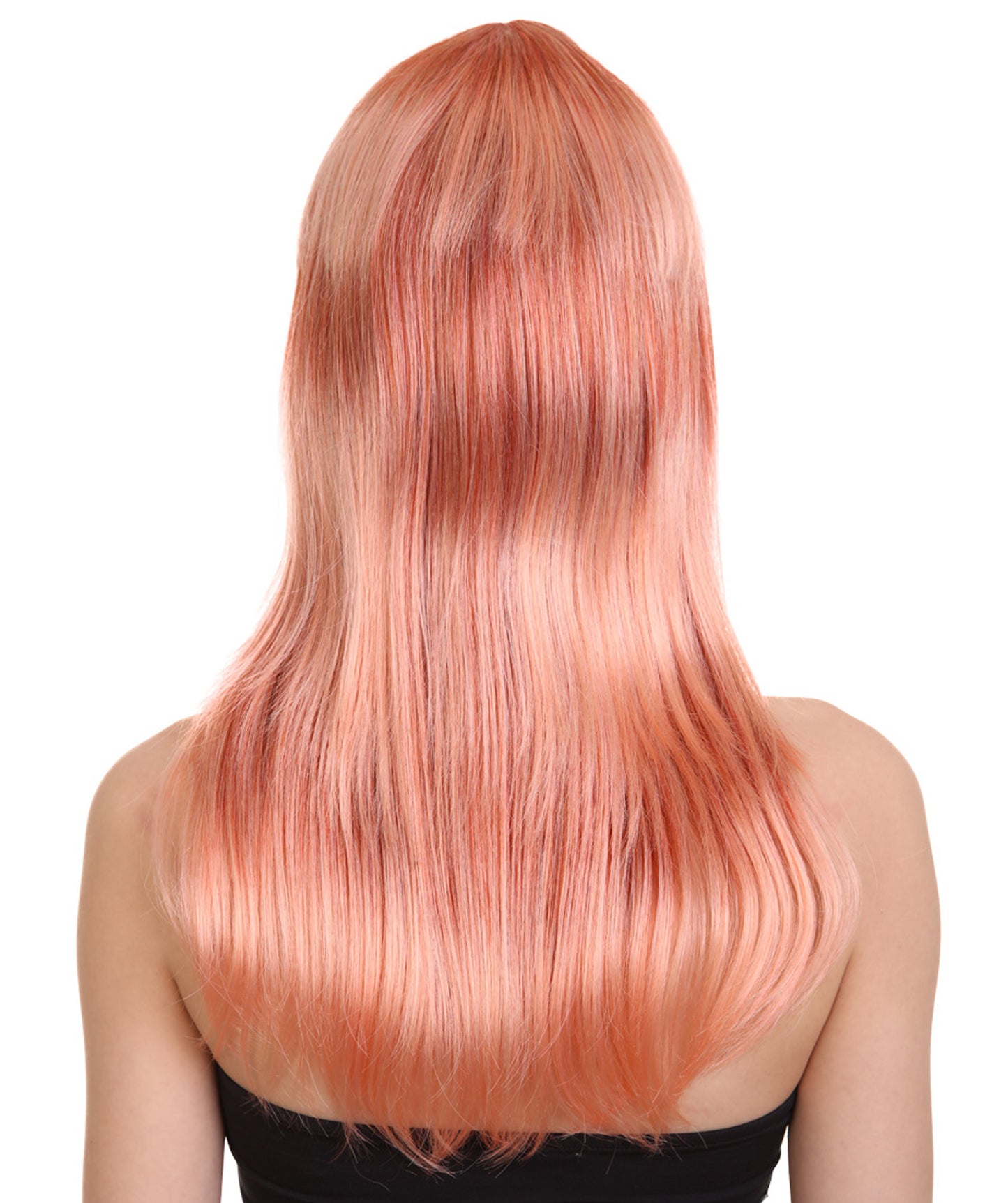Wigs2you ハロウィンパーティープレミアムレディース H-1041 とても快適なグラマーグリーンウィッグ ピーチカラー
