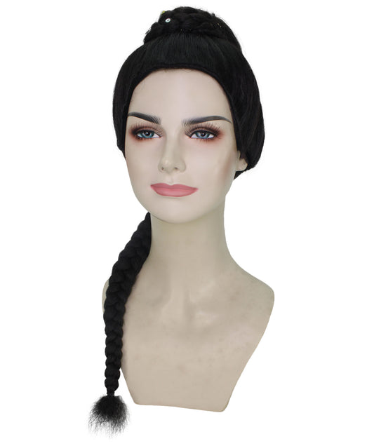 レディース H-5963 アメリカン シンガー 三つ編みウィッグ 合成繊維 キャップレス キャップ ハロウィンに最適