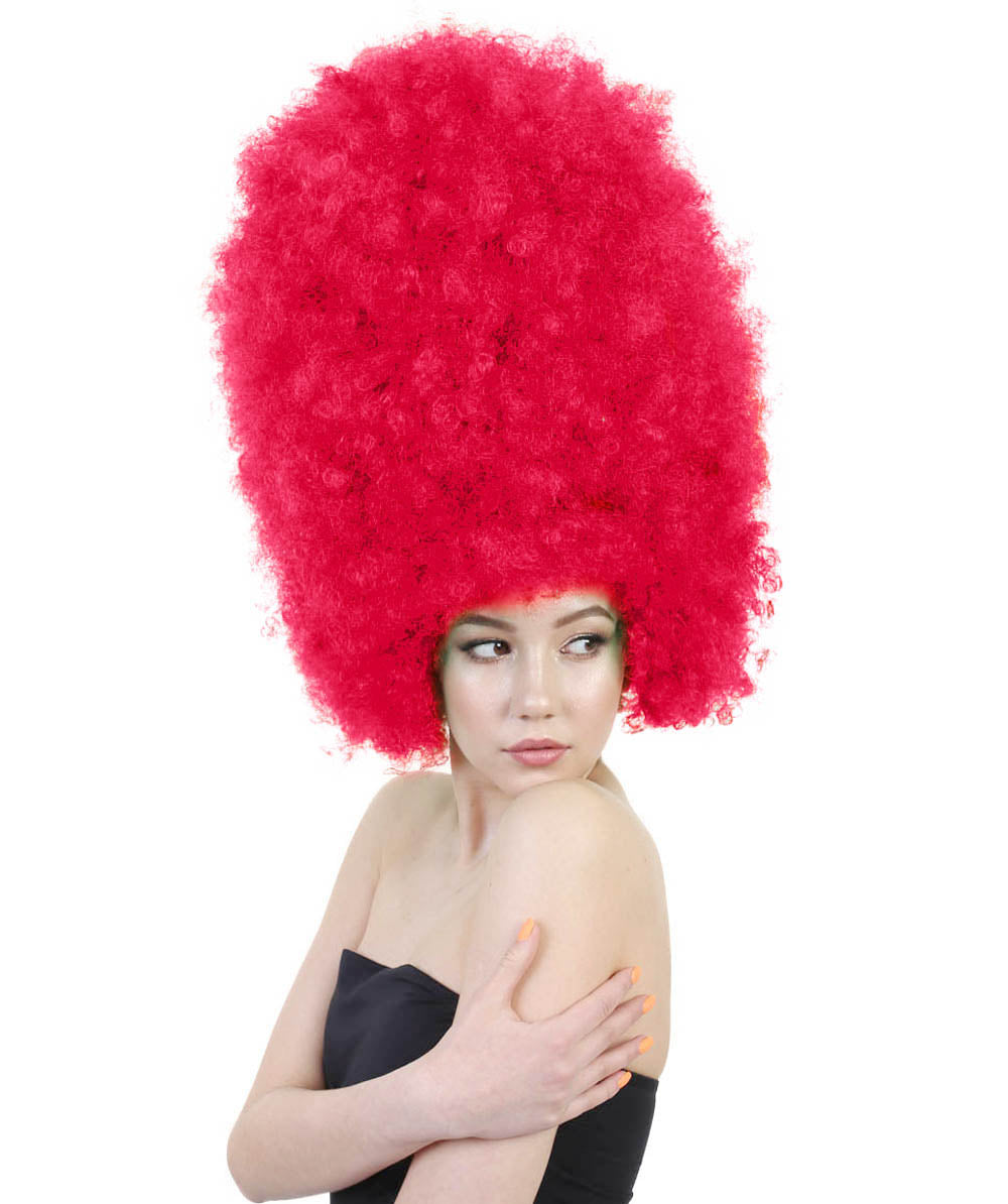 Wigs2youハロウィンパーティープレミアムレディースH-1996 美しい見た目のスーパーサイズジャンボネオンピンクアフロウィッグ