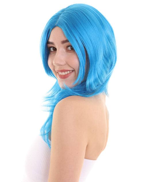 Wigs2you ハロウィンパーティープレミアム H-961 3レイヤーのパーティーガールウィッグ ブルー色