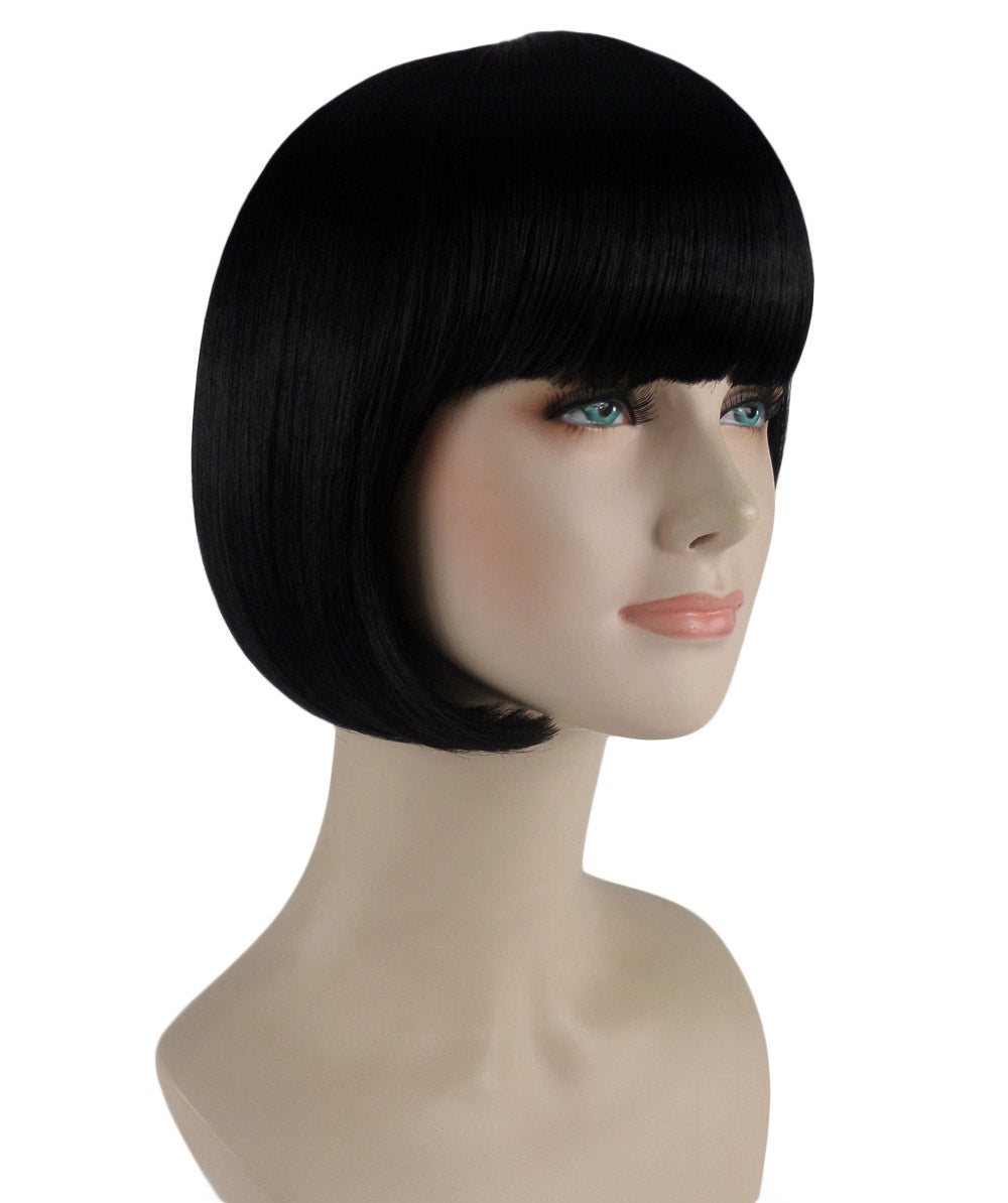Wigs2you ハロウィン パーティー プレミアム レディース H-685 ショート ブラック ボブ ウィッグ