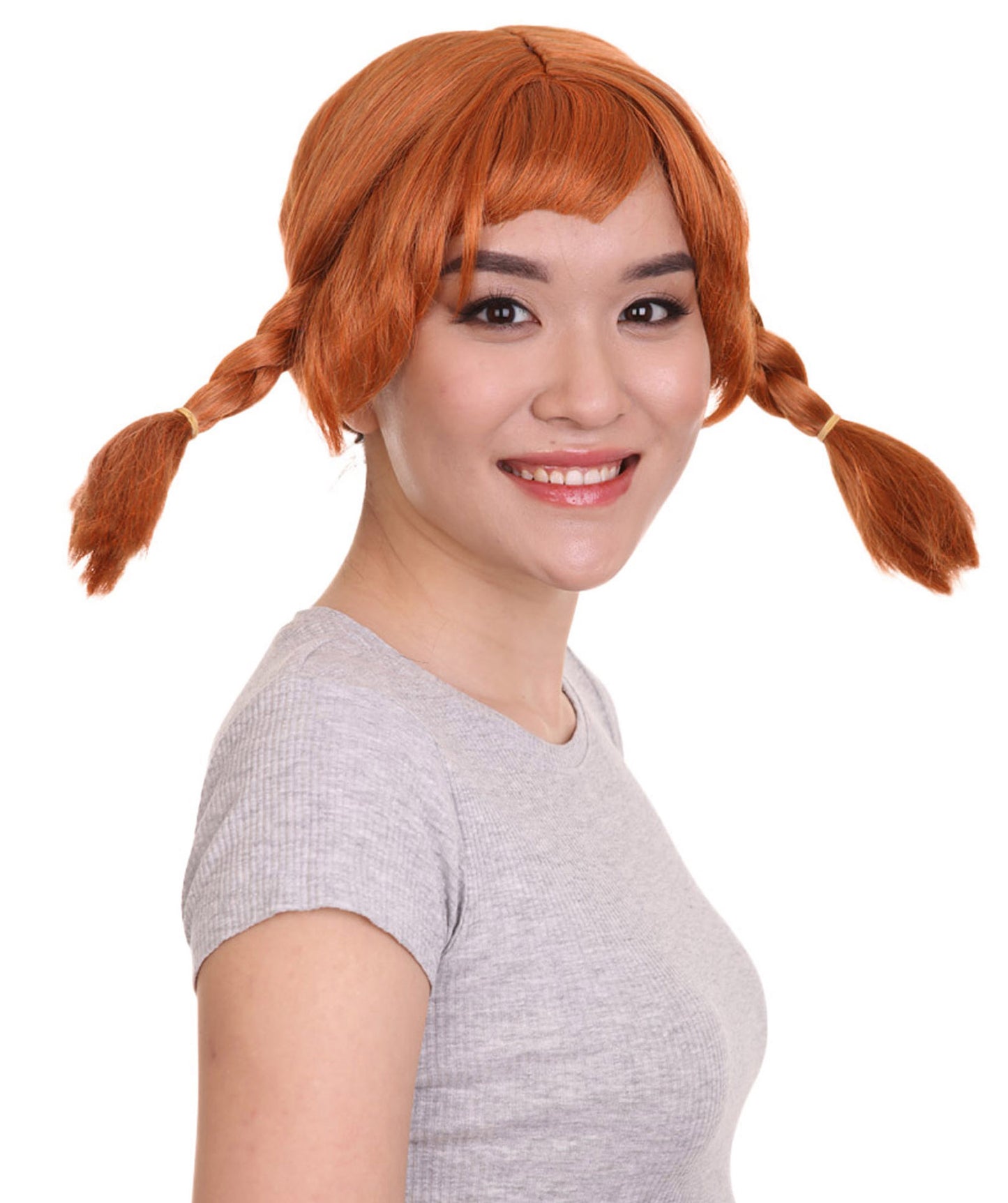 コスプレウィッグ ピッピ編みウィッグ H-2668 ソフト合成繊維 ランウェイから日常まで 女性のウィッグがファッションを変える