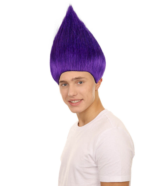 Wigs2you ハロウィン パーティー プレミアム メンズ H-623 トロールズ ウィッグ パープル色