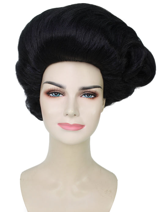 Wigs2you ハロウィンパーティ プレミアムレディース RuPaul Drag Race 黒いサイドパートマダムアップドウィッグ H-5721