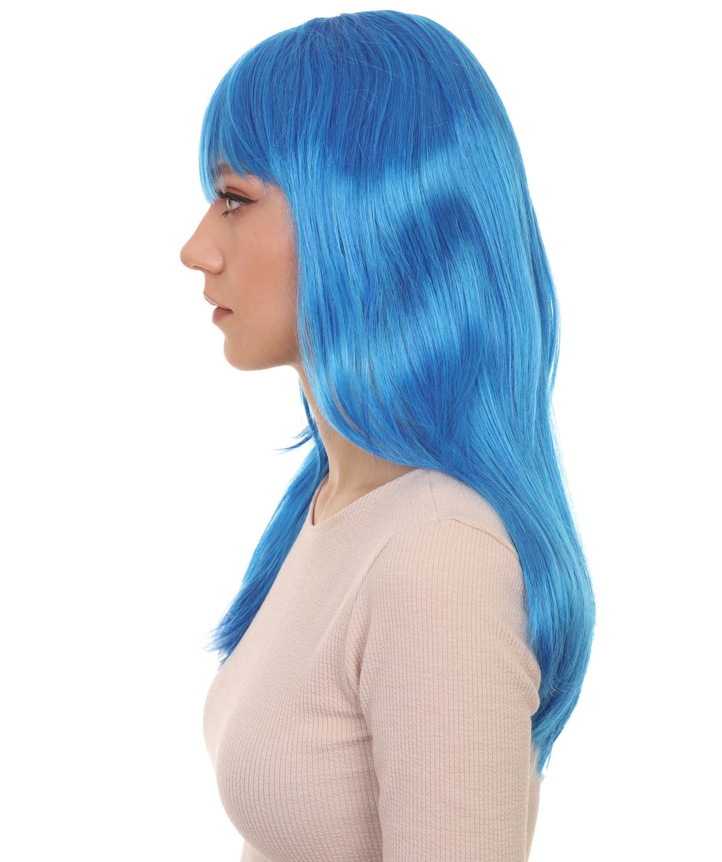 Wigs2you ハロウィン パーティー プレミアム レディース H-1045 とても快適なグラマー グリーン ウィッグ ロイヤル ブルー色