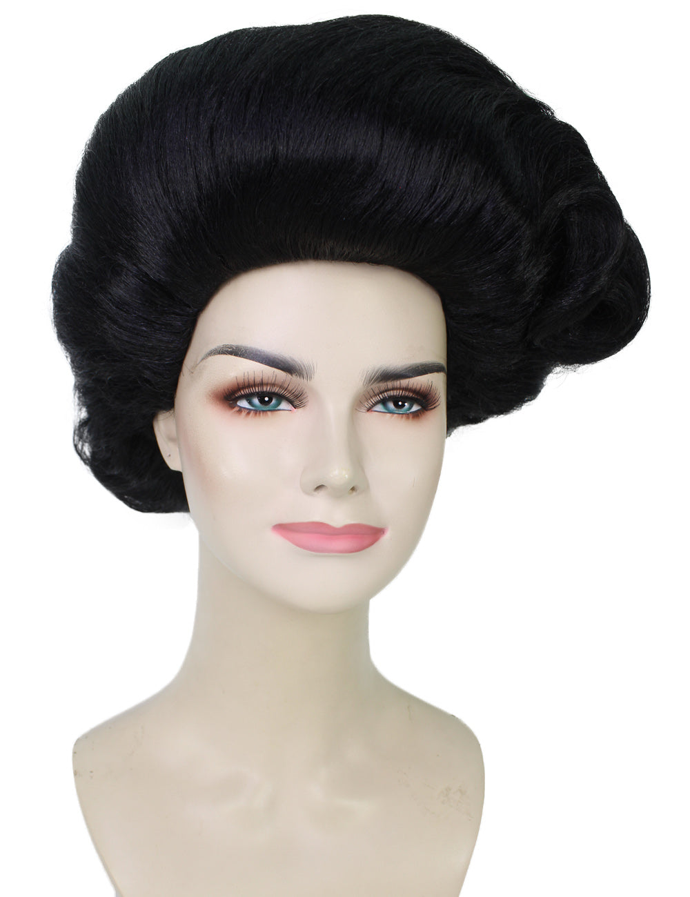 Wigs2you ハロウィンパーティ プレミアムレディース RuPaul Drag Race 黒いサイドパートマダムアップドウィッグ H-5721