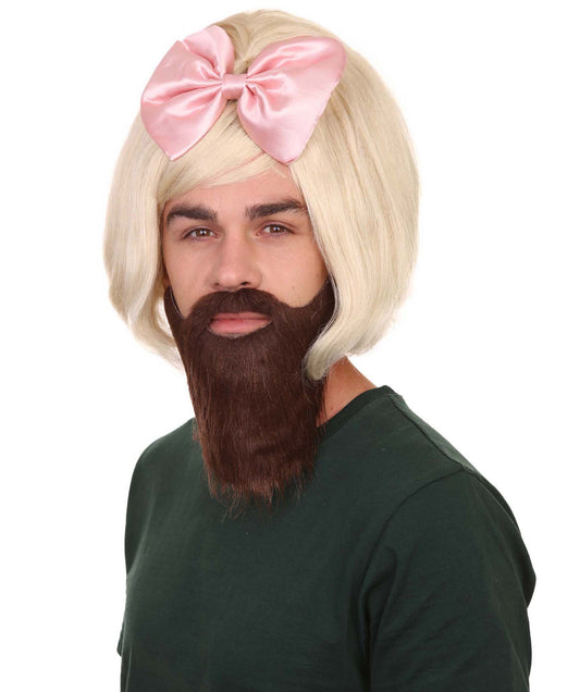 ハロウィンパーティー プレミアム 男性用 H-2152 ファニー クイーン トリキシー・マテル ウィッグと口ひげ
