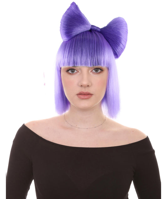 ハロウィンパーティ プレミアムレディース H-1668 ライラックバタフライウィッグ