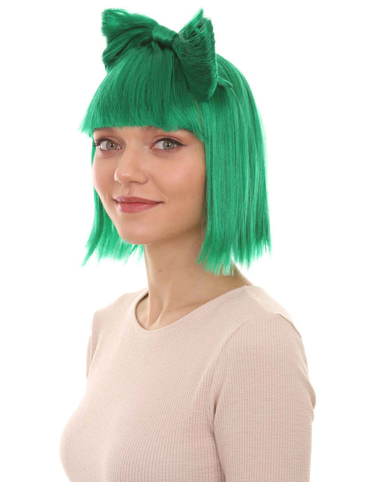 Wigs2you ハロウィンパーティープレミアムレディース H-1662 着け心地が良い とても快適 ダークグリーン バタフライウィッグ