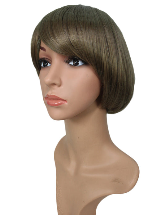 "耐熱商品☆さらさらストレートのボブスタイルです♪ シルエットがとっても上品で綺麗! ウィッグネット付き♪W-556 "