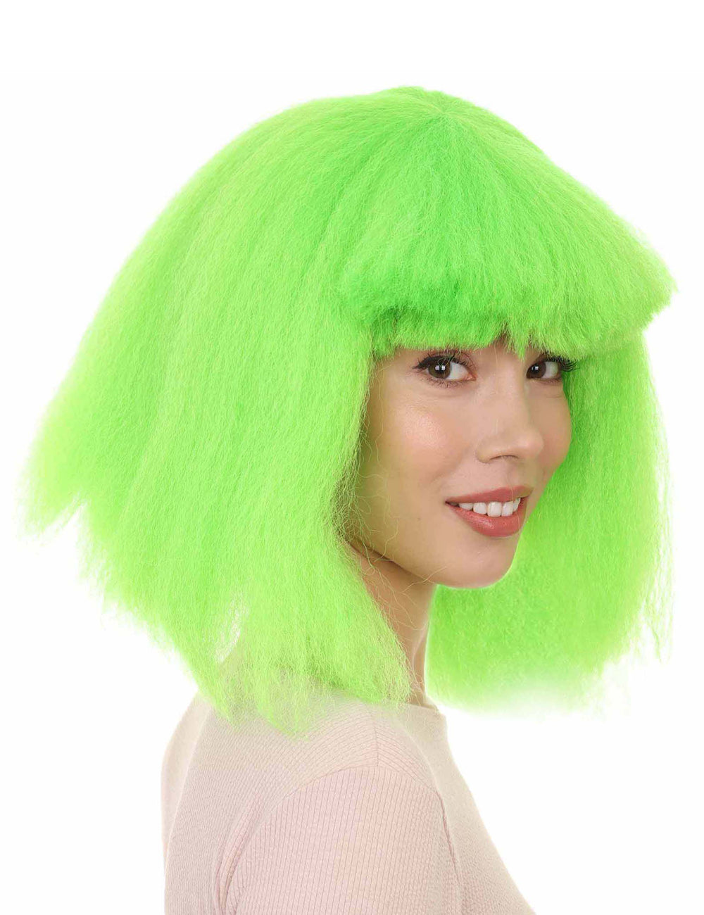 Wigs2you ハロウィンパーティープレミアムレディース H-1497 美しいルックを手に入れよう!ポップスターライムウィッグ