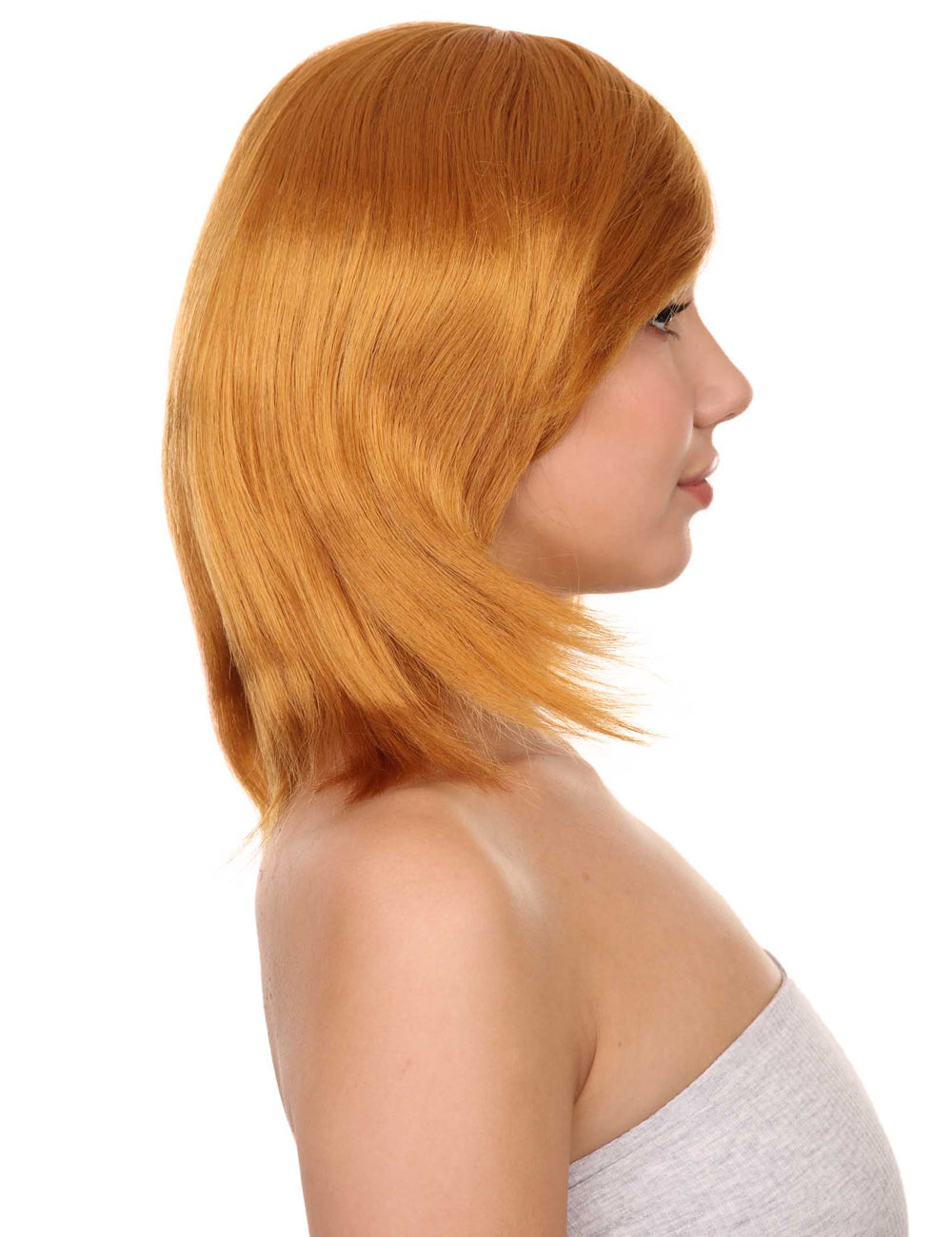 Wigs2you ハロウィン パーティー プレミアム H-1421 簡単に着用でき 快適なフィット感の女性ショート ゴールデン ブラウン ウィッグ