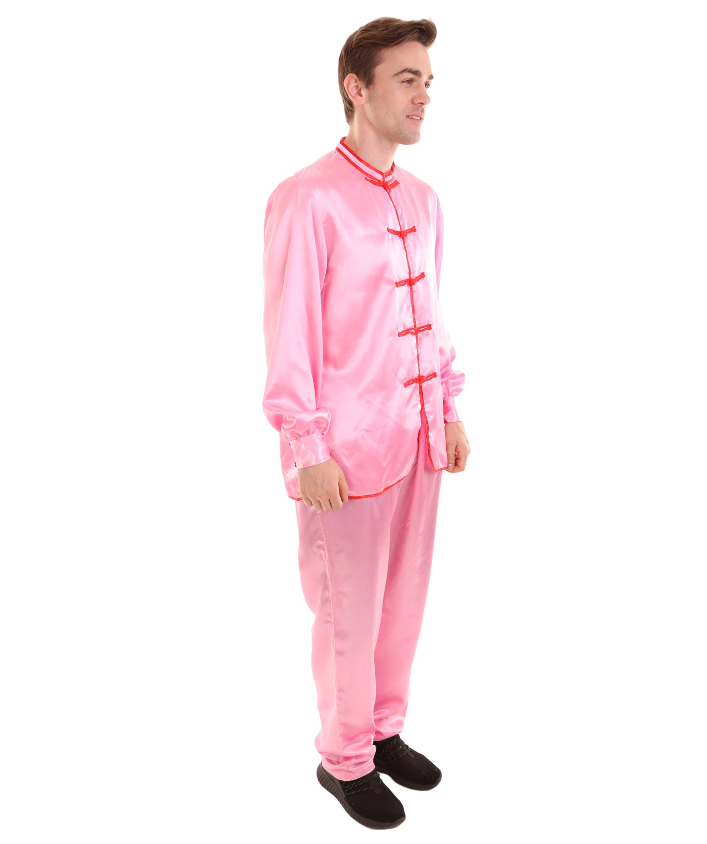 大人用メンズ JCO-269_12 中国の伝統的なカンフー ローズサテン 制服 コスプレ衣装