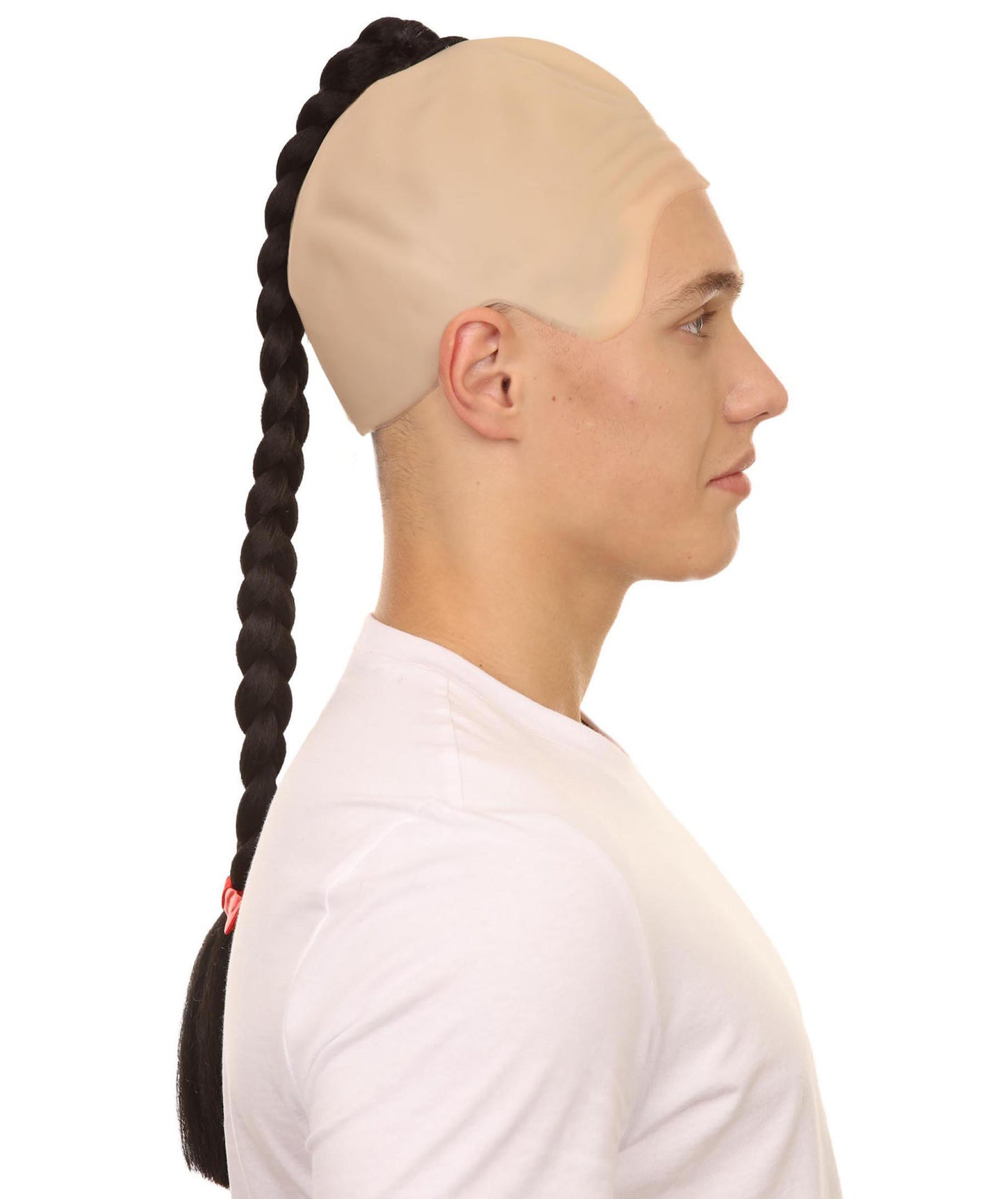 Wigs2you H-2162カンフーマスタースタイルメンズウィッグ黒編組コスプレウィッグ