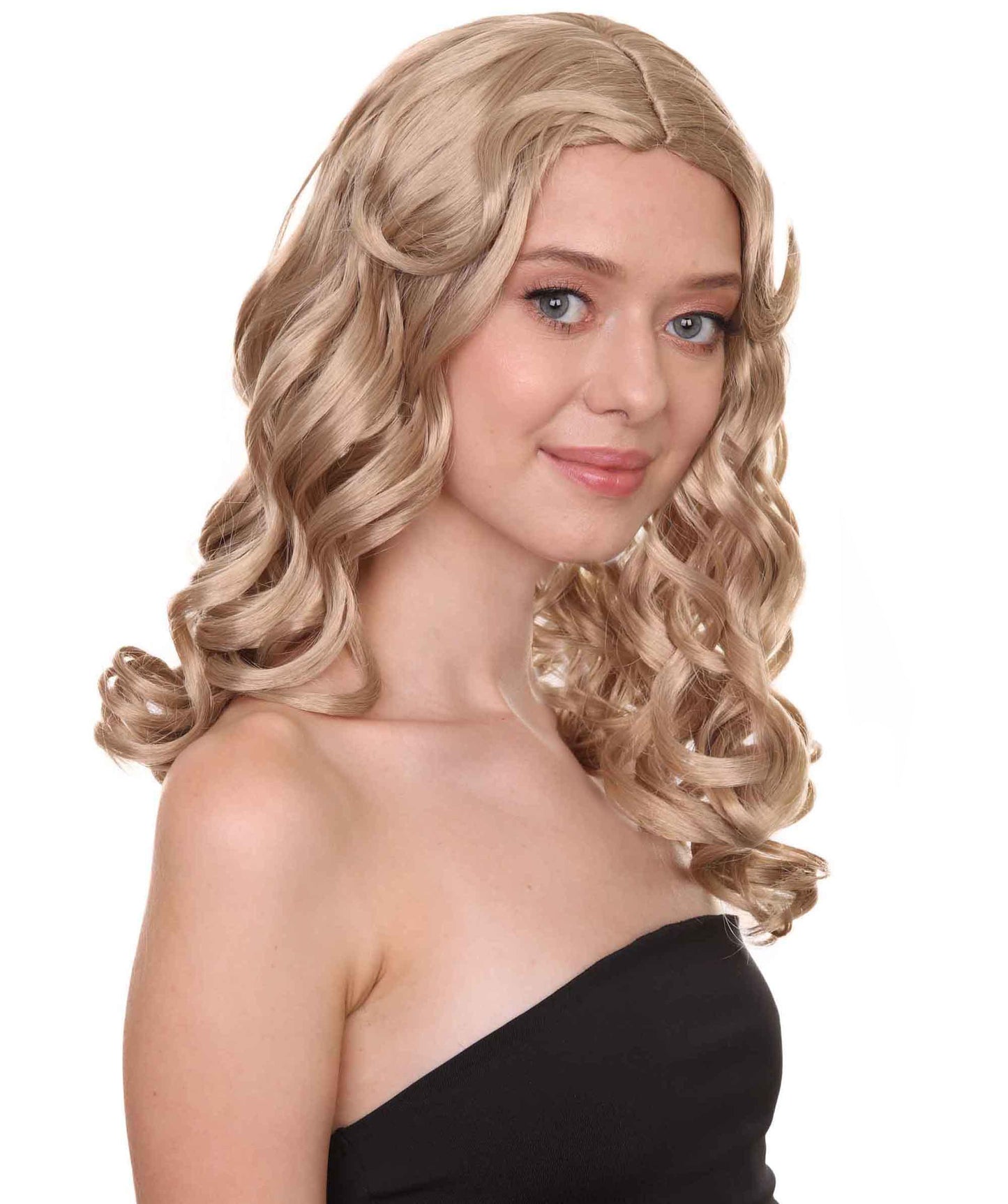 Wigs2you ハロウィンパーティー プレミアム レディース H-1104 とても快適なアリスウィッグ 鏡の国のアリス ダークブロンドカラー