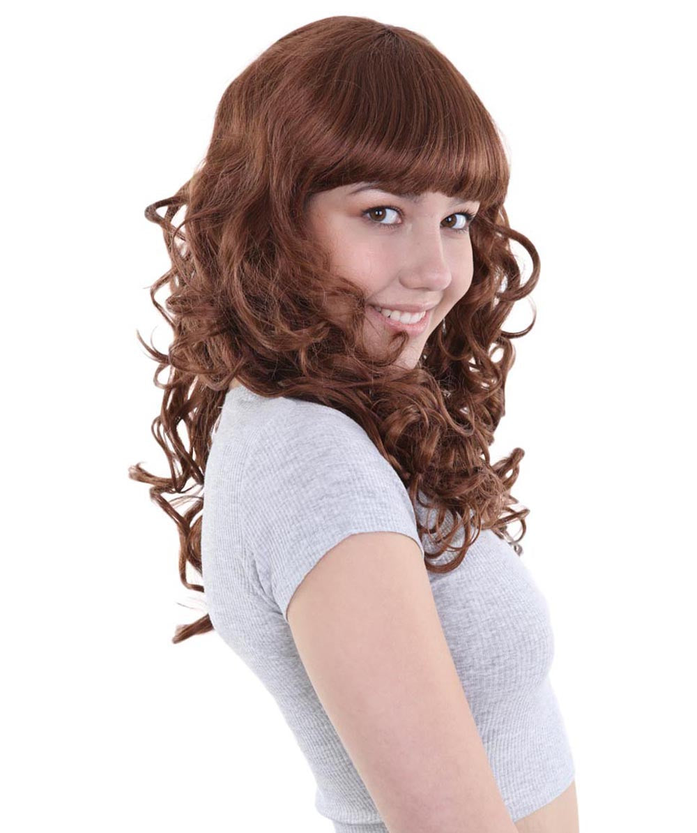 Wigs2you ハロウィンパーティープレミアム H-837 バットマン 女性ジョーカーウィッグ オーバーンブラウン色