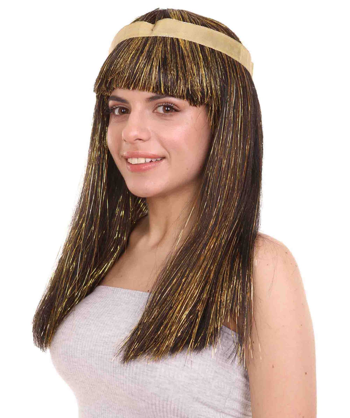 Wigs2you ハロウィンパーティープレミアムレディース H-1815 華やかに見えるナイルの女王ウィッグ