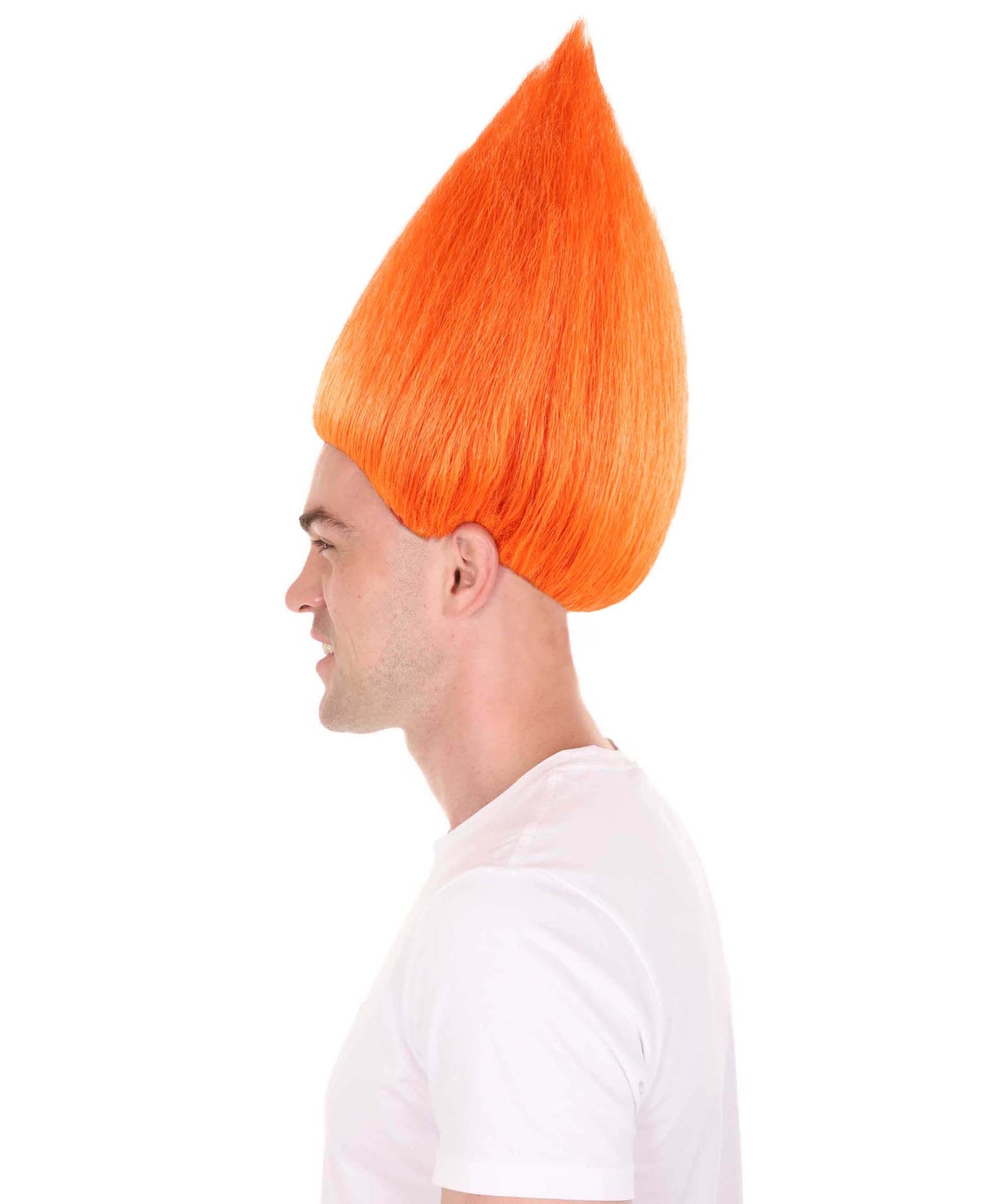 Wigs2you ハロウィンパーティープレミアム メンズ H-636 トロールズウィッグ オレンジ色