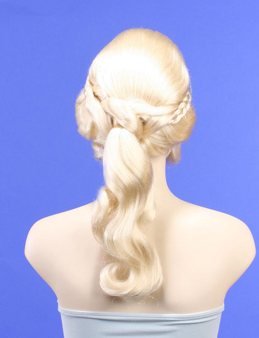 ハロウィンパーティープレミアムレディース H-182 ハローブロンド ファンシーキャラクターファッションウィッグ ソフト合成繊維