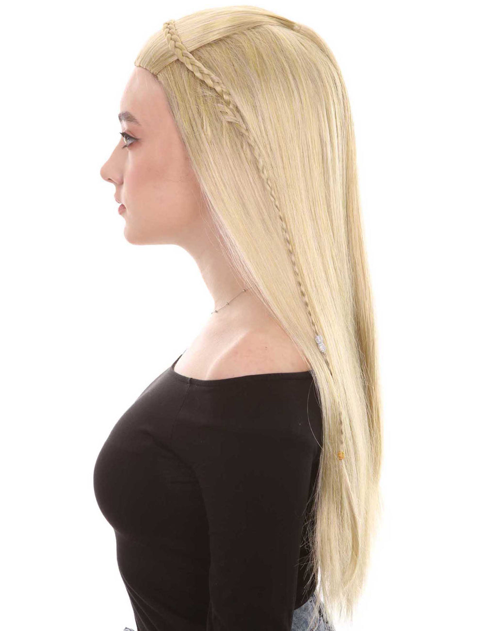 Wigs2you ハロウィン パーティー プレミアム H-1457 簡単に着用でき 快適なフィット感の女性インディアン メイデン スタイル ブロンズ カラーのかつら
