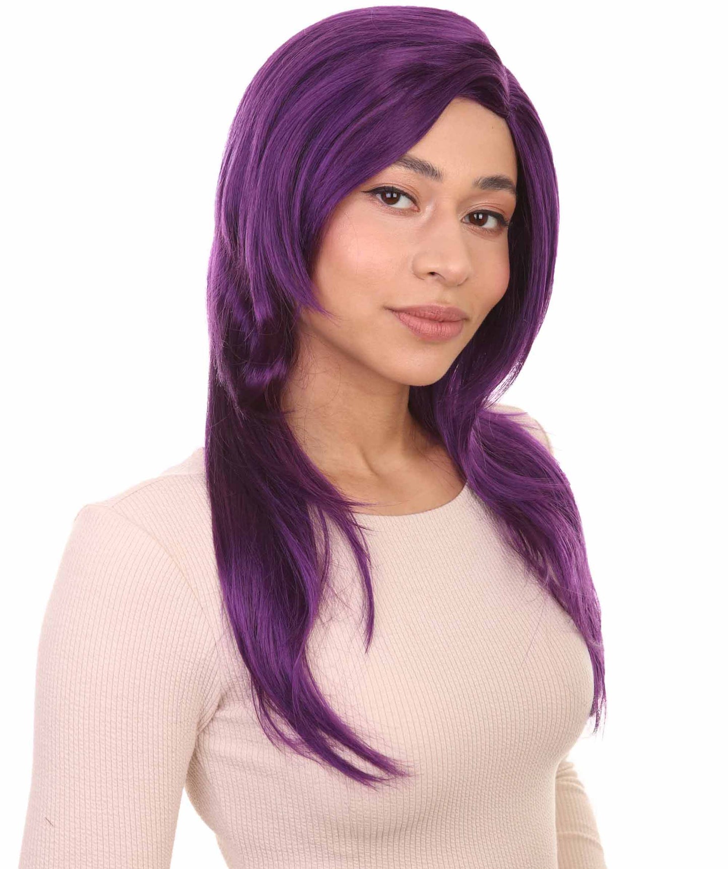 Wigs2you ハロウィンパーティープレミアム H-943 3レイヤーのパーティーガールウィッグ バイオレットカラー