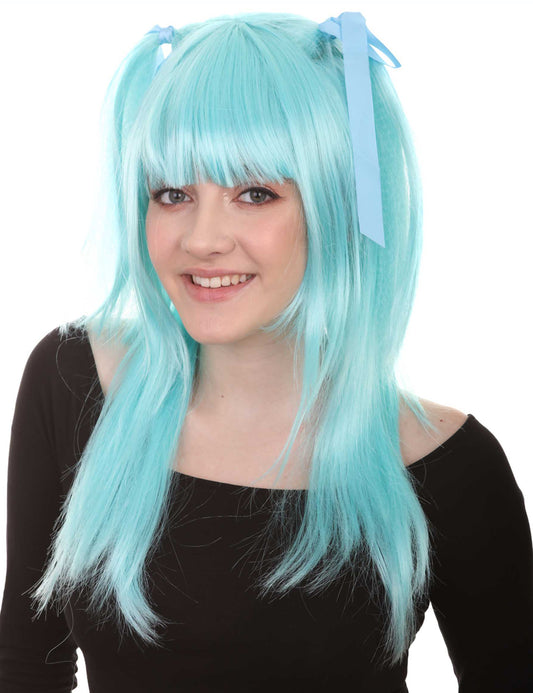 Wigs2you ハロウィンパーティープレミアムレディース H-552 ライトブルー "Dolly" ウィッグ