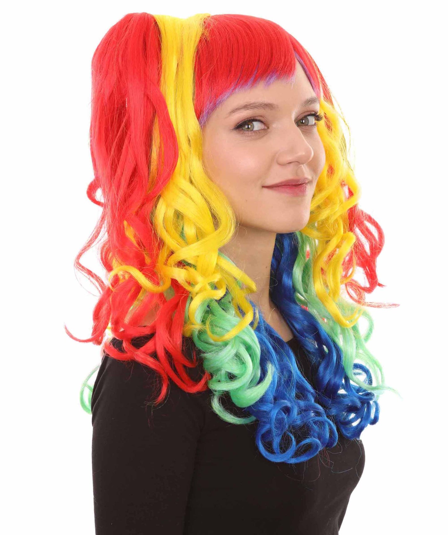 Wigs2you ハロウィンパーティープレミアムレディース H-1833 華やかに見えるレインボーバタフライウィッグ