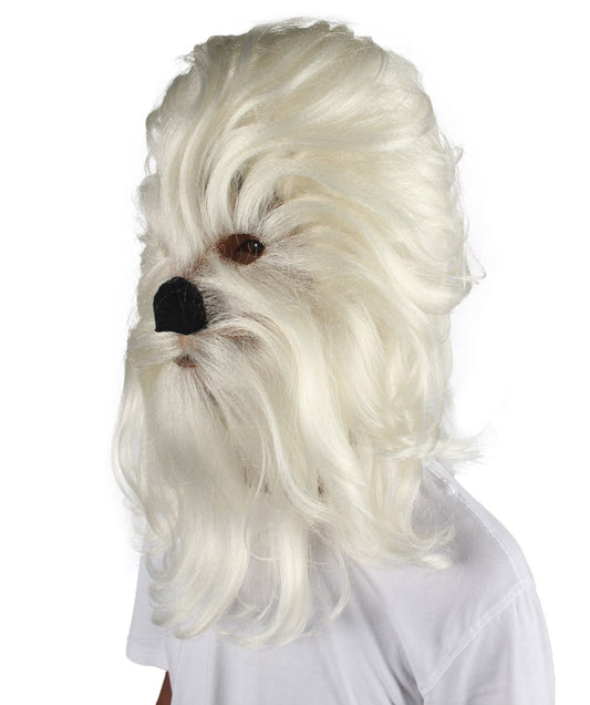大人 男女兼用 毛深い戦士 エイプ軍の指導者 抵抗戦士 ホワイト コスプレウィッグ H-5150 ハロウィンに最適 通気性のある合成繊維