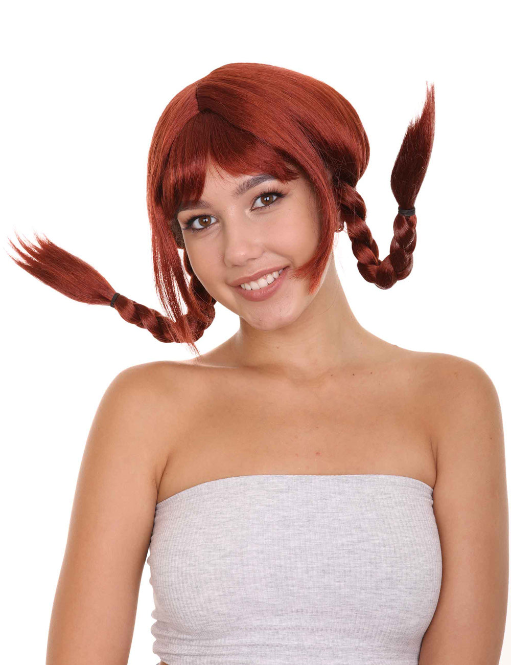 Wigs2you ハロウィンパーティー プレミアム レディース H-1653 簡単装着 とても快適 ピッピ ブラック