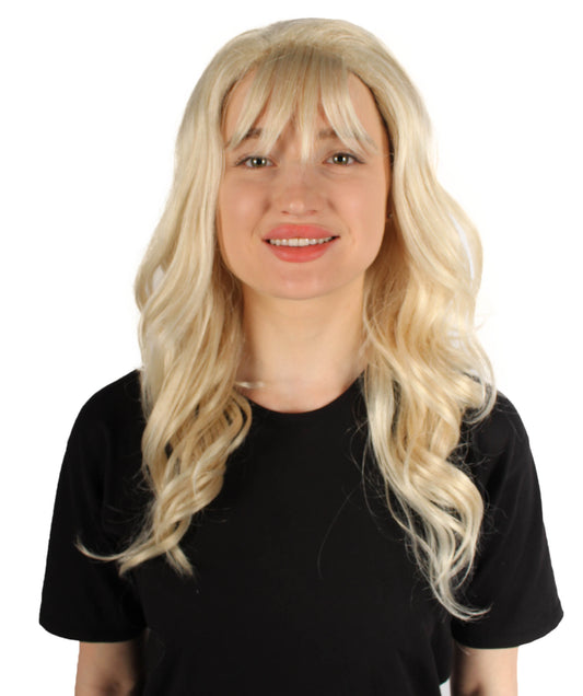 大人向け女性用 H-5815 ドージャ ポップスター ブロンド コスプレ ウィッグ ハロウィンに最適 難燃性合成ファイバー