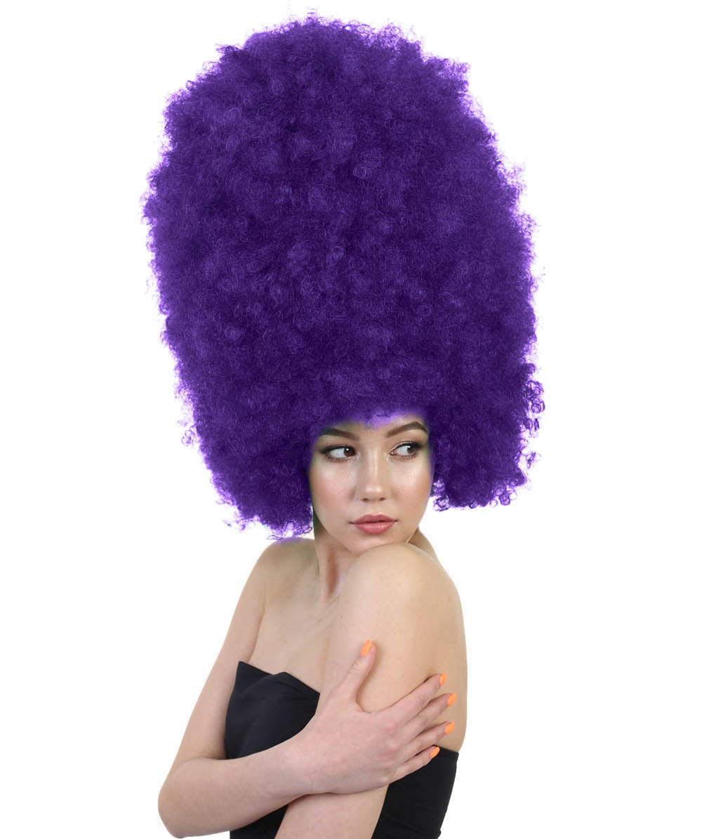 Wigs2you ハロウィンパーティ プレミアムレディース H-2011 着用しやすい 超巨大 バイオレット アフロウィッグ スタイルを大きくする