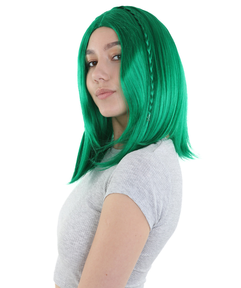 Wigs2you ハロウィンパーティープレミアム H-896 スワンプクイーンウィッグ ダークグリーン色