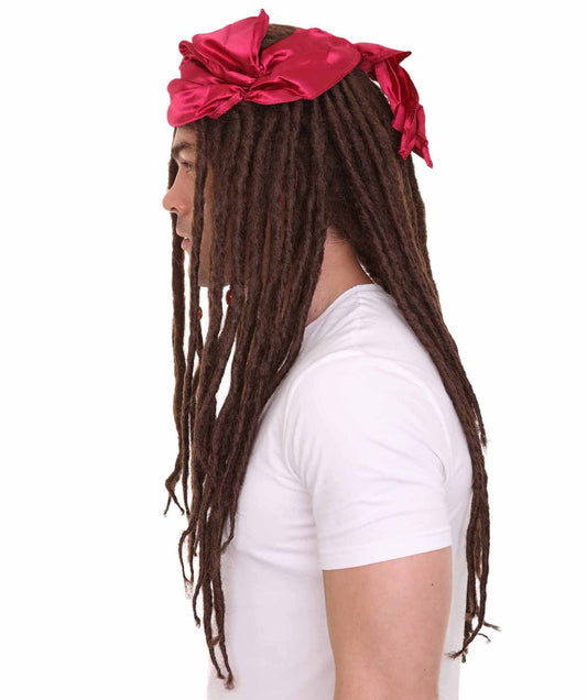 Wigs2you ハロウィンパーティープレミアムメンズ H-1595 着用が簡単 とても快適 ブッカニア三つ編みウィッグ