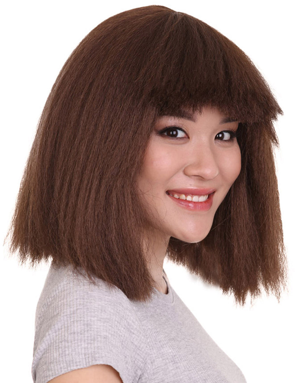Wigs2you ハロウィンパーティープレミアムレディース H-1519 美しいルックを手に入れよう!ポップスターブラウンウィッグ