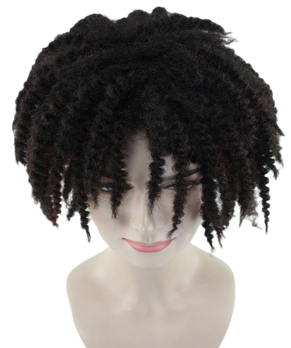 Wigs2youハロウィンパーティープレミアムレディースH-1953 着けやすい 非常に快適 ショートブラックドレッドロックウィッグ
