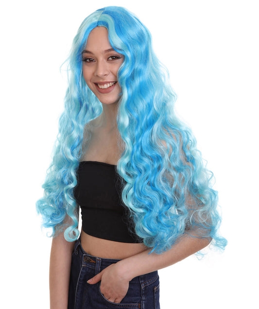 カーリーコスプレレディースウィッグ モンスターハイ グーリア・イェルプス H-2699 ファンシーパーティー用、ハロウィン用、簡単に着用可能