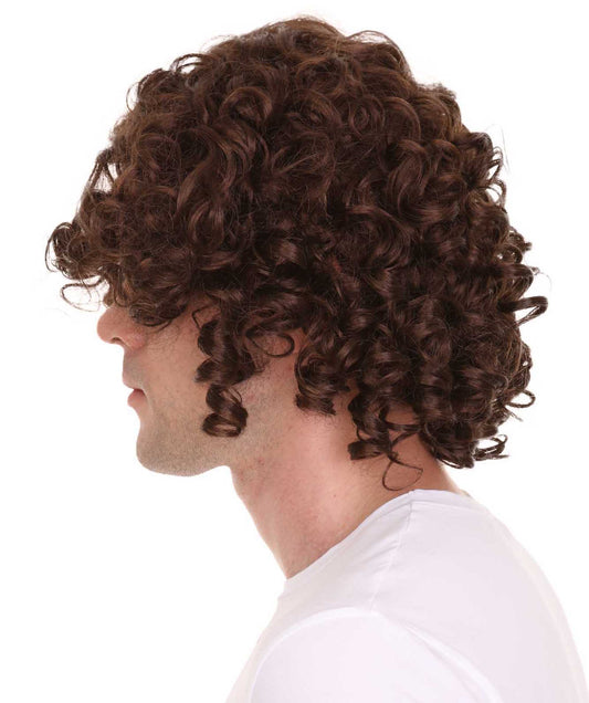 男性用「マイケル・シュルテ」ブラウンウィッグ H-4369 セレブウィッグ プレミアム通気性キャップレスキャップ