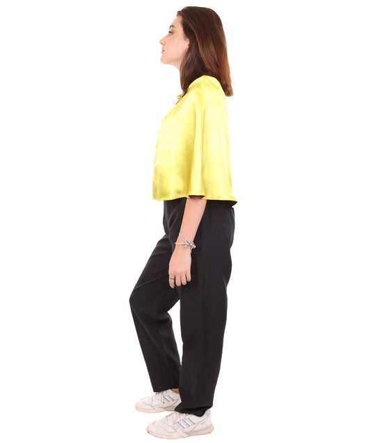 大人向け女性用 JCO-208_2 バンパイア ケープ ゴールド&ブラック ハロウィン コスチューム