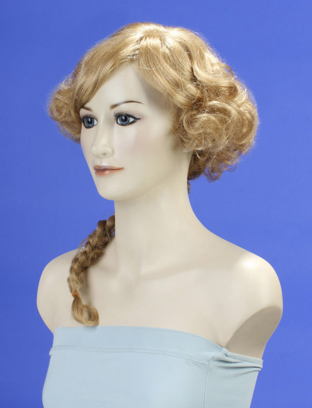 ハロウィンパーティープレミアムレディース W-332 ライトブロンド ファンシーキャラクターファッションウィッグ ソフト合成繊維