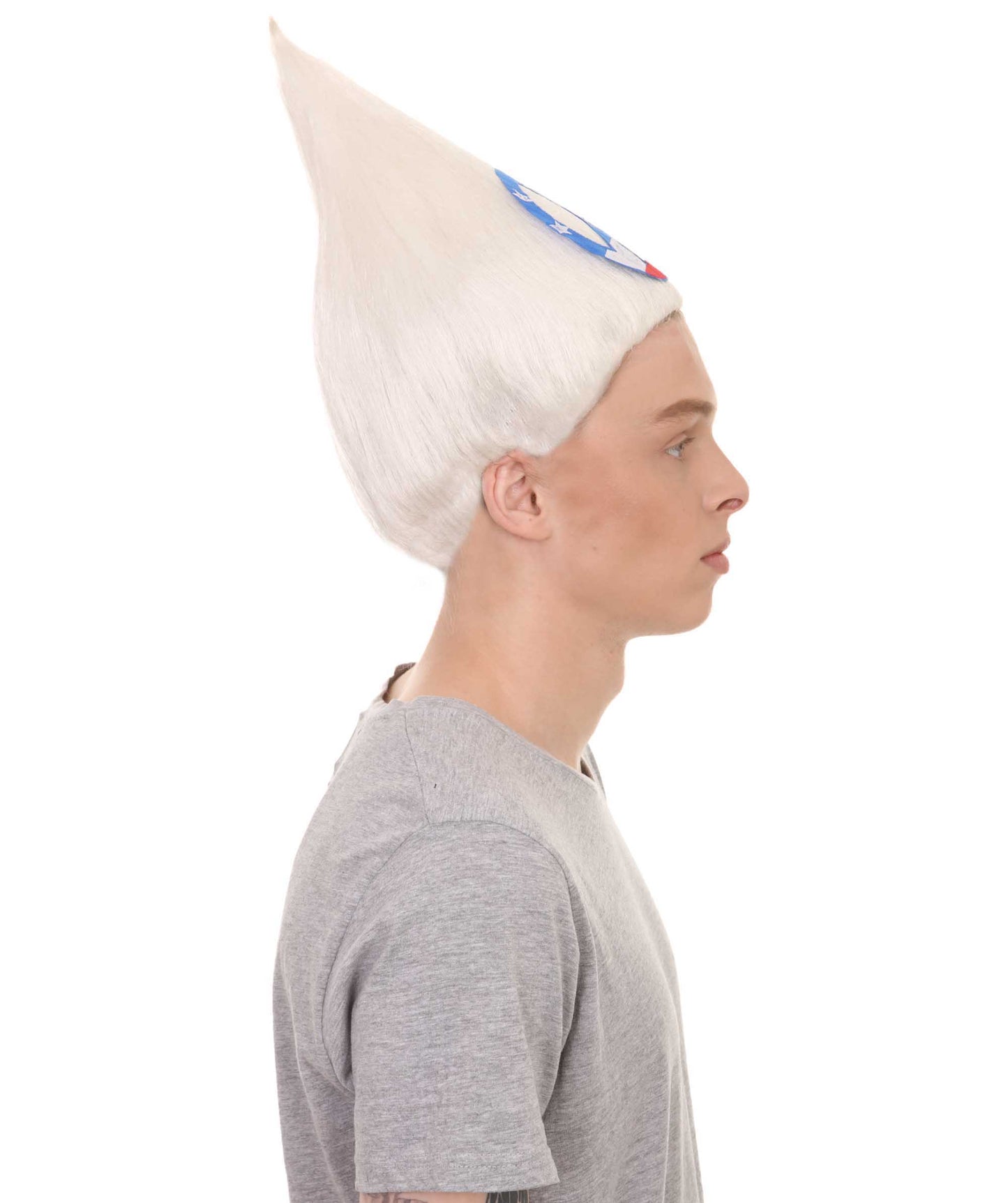 Wigs2you ハロウィンパーティ プレミアムメンズ H-2103 とても快適 アメリカンピースサイン トロールウィッグ 最高のトロールヘアウィッグ体験のために