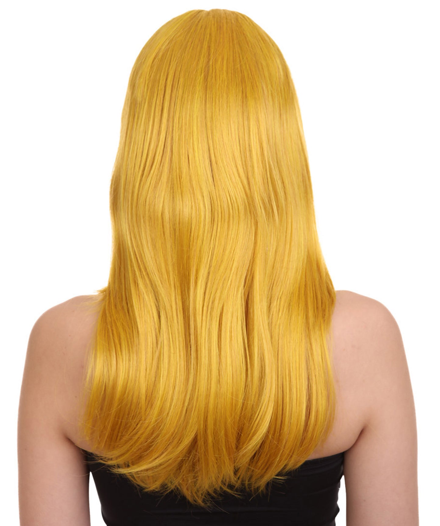 Wigs2you ハロウィンパーティープレミアムレディース H-1063 とても快適なグラマーグリーンウィッグ ゴールドカラー