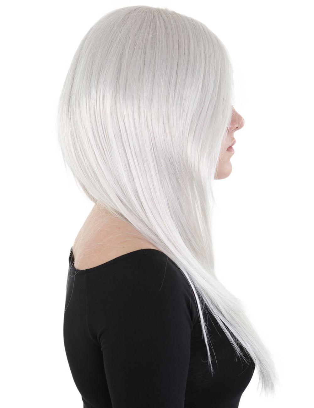 Wigs2you ハロウィンパーティープレミアム レディース H-671 ロング グレー ウィッグ