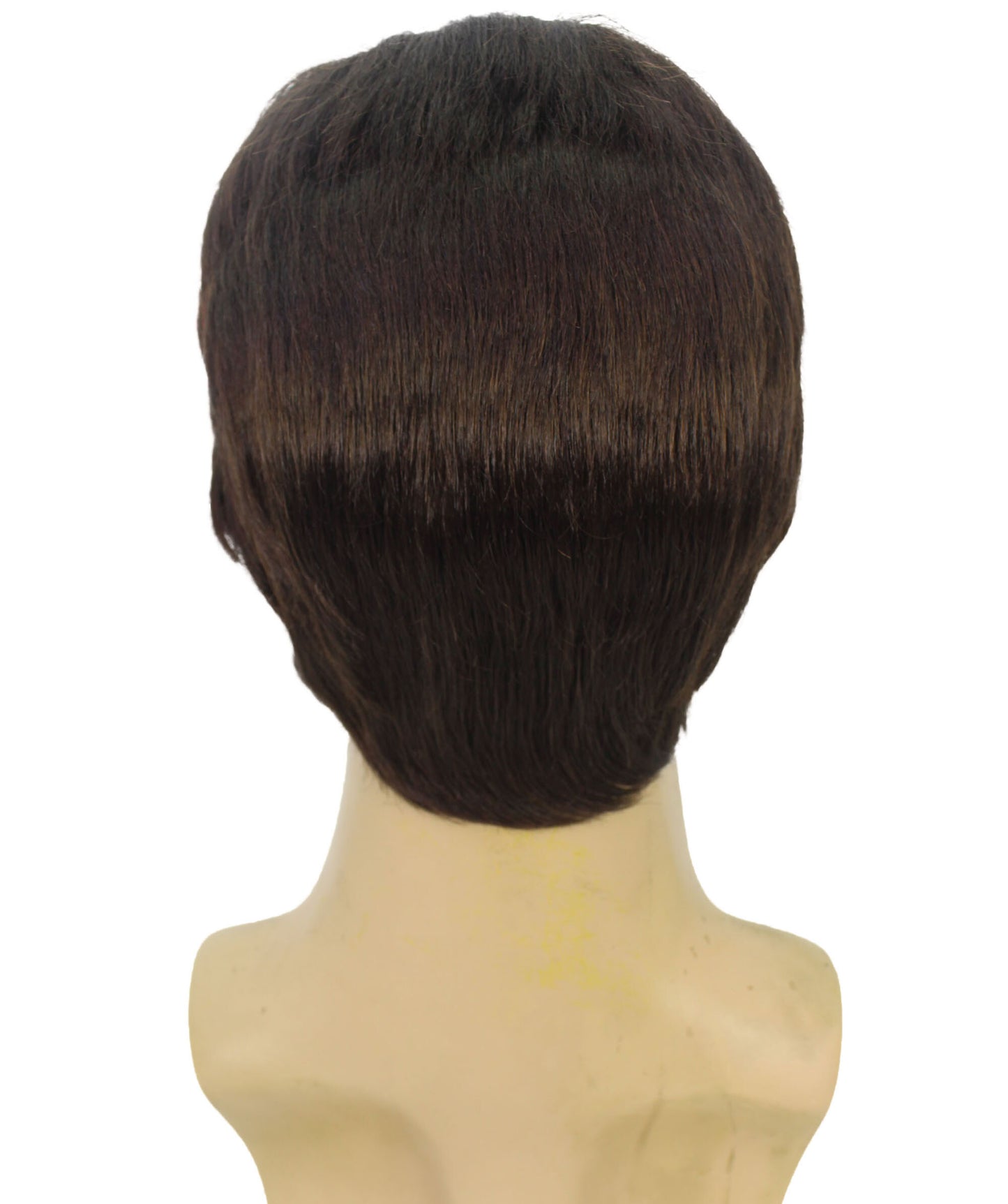 男性用 H-6154 ブラックウィッグ 眉毛と口ひげ付き ハロウィンやコスプレに最適 難燃性合成素材
