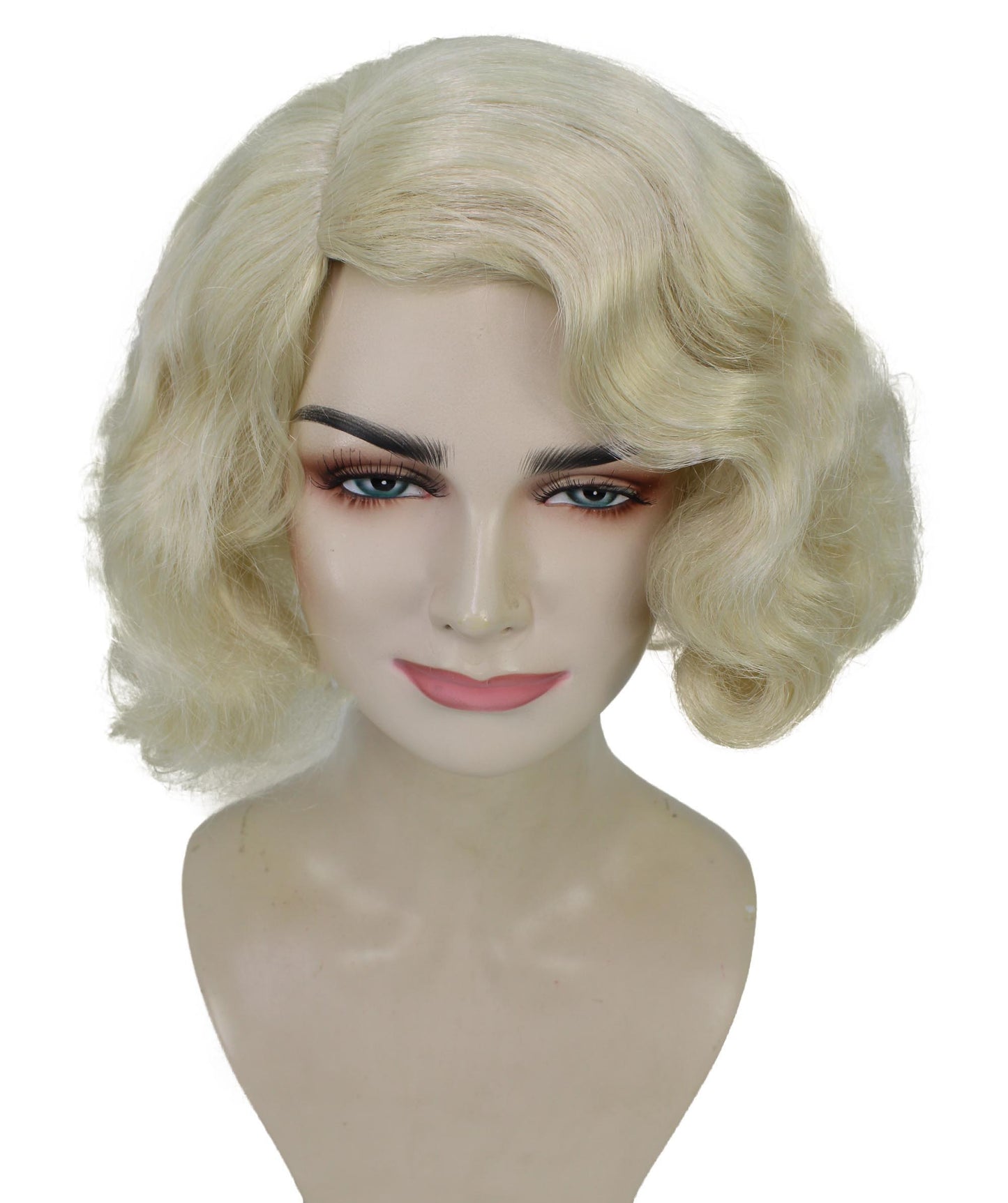 女性用 H-5865 アメリカン ハーフブラッド ウィッチ ブロンド ウィッグ ハロウィンに最適 難燃性合成繊維
