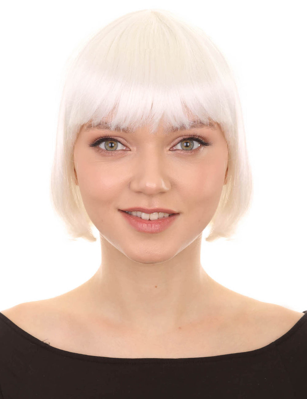 Wigs2you ハロウィンパーティープレミアム レディース H-673 ホワイトボブウィッグ