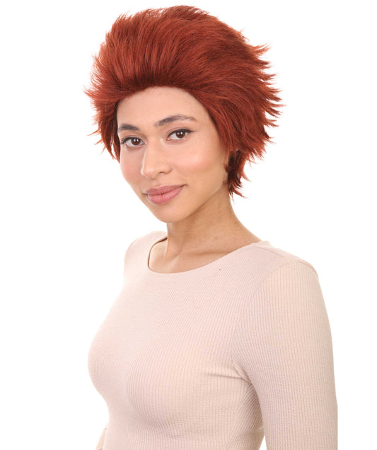 女性用 オレンジ・イズ・ザ・ニュー・ブラック レッド ショート レディッシュブラウンウィッグ H-4631 TV/映画ウィッグ プレミアム通気性キャップレスキャップ