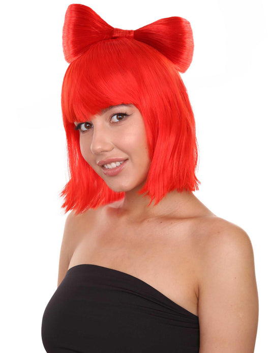 Wigs2you ハロウィン パーティー プレミアム レディース H-1655 簡単に着用でき 非常に快適なネオンレッドバタフライウィッグ