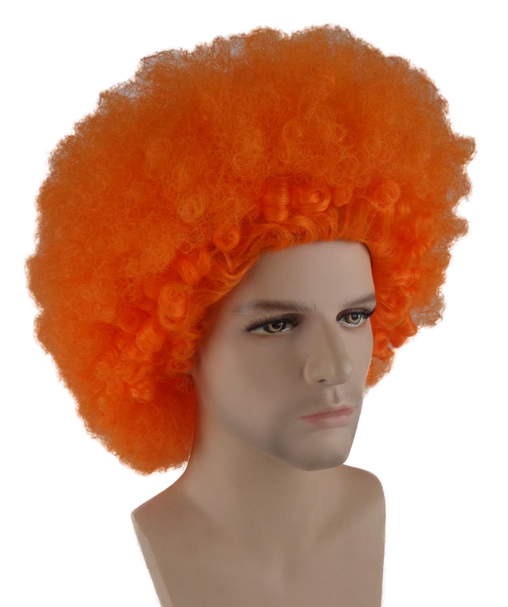 Wigs2you ハロウィンパーティープレミアム メンズ H-652 スーパーアフロウィッグ オレンジ色