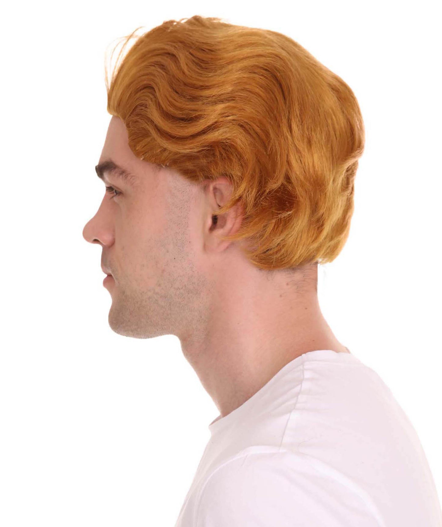 大人メンズ「インクレディブル・ファミリー2」ダッシュウィッグ ダシェル・パー ゴールデンブラウンウィッグとマスクセット H-4388 TV/映画ウィッグ プレミアム通気性キャップレスキャップ